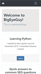 Mobile Screenshot of bigeyeguy.com